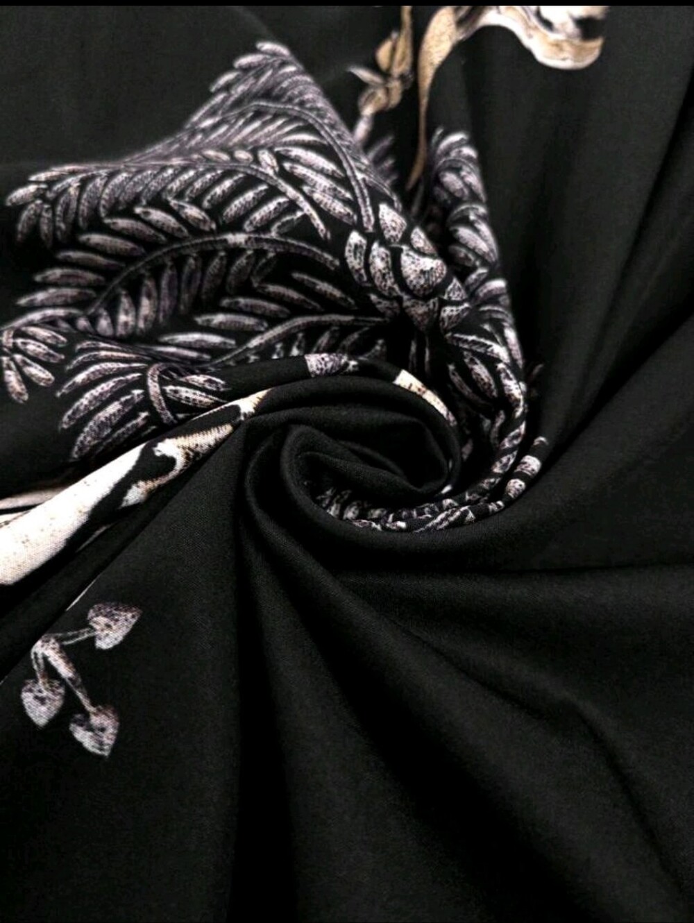Embroidered Black V-Neck Maxi Dress - Picture 8 of 10